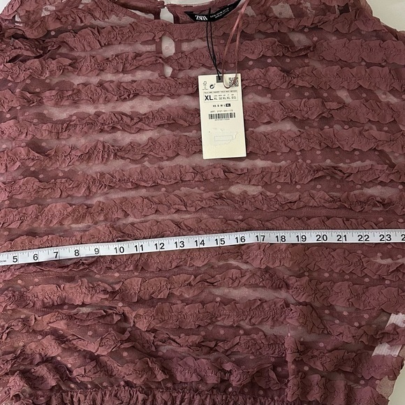 Zara top NWT blouse‎ sz XL - Picture 5 of 5
